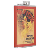 Vin Mariani Tänzerin-strömender Wein Flachmann (Rechts)