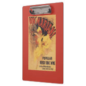 Vin Mariani Tänzerin-strömender Wein Klemmbrett (Links)