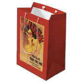 Vin Mariani Tänzerin-strömender Wein Mittlere Geschenktüte (Rückseite Schrägansicht)