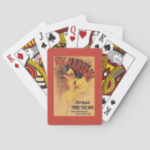 Vin Mariani Tänzerin-strömender Wein Spielkarten (Rückseite)