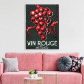 Vin Rouge De Table Wine LabelEurope Leinwanddruck (Insitu (Wohnzimmer))
