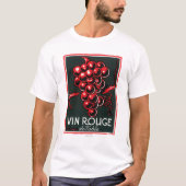 Vin Rouge-De-Tafelwein LabelEurope T-Shirt (Vorderseite)