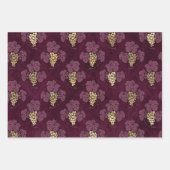 Vin Rouge French Red Wine Geschenkpapier Set (Vorderseite 3)