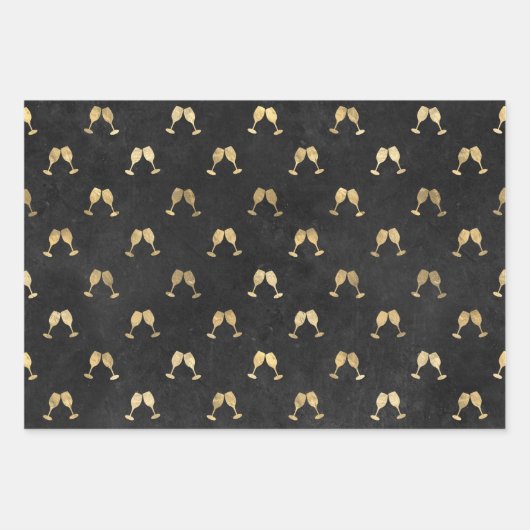 Vin Rouge French Red Wine Geschenkpapier Set (Vorderseite)