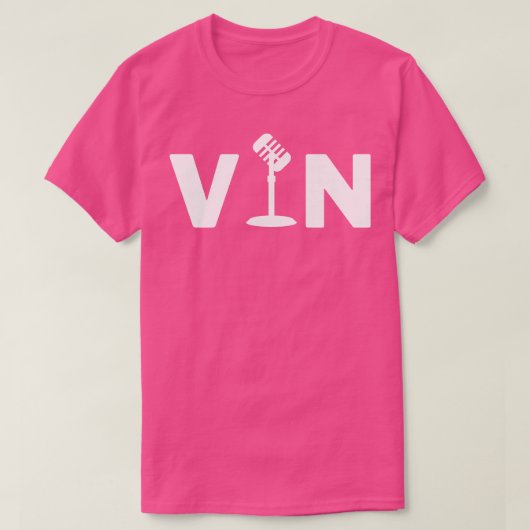 Vin Scully Microphone 3 T-Shirt (Design vorne)