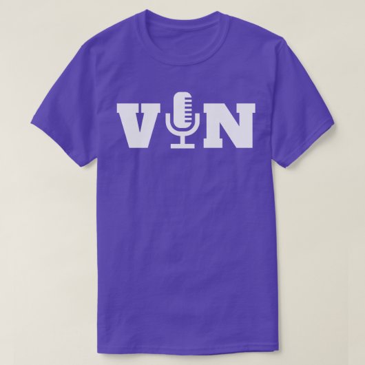 Vin Scully Microphone 9 T-Shirt (Design vorne)