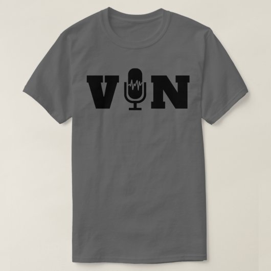 Vin-Scully-Mikrofon 12 T-Shirt (Design vorne)