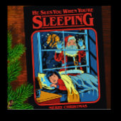 vin tage card Frohe Weihnachtssanta Weihnachten