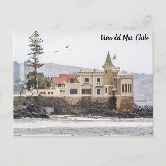 Viña del Mar, Chile, El Castillo Wulff Postkarte (Vorderseite)