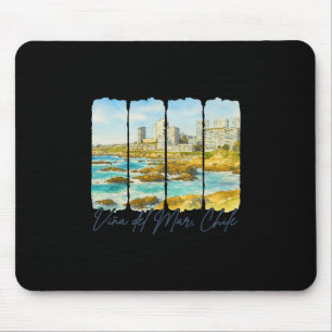 Vina Del Mar Chile Reise Pinselstrich Vina Del Mar Mousepad