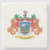 Viña del Mar Wappen, Chile Steinuntersetzer (Vorderseite)