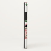 Vinage Floral Pattern Black Lipstick Kiss Case-Mate iPhone Hülle (Hinten/Rechts)
