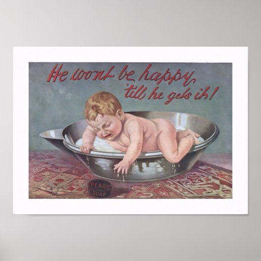 Vinage Pears Soap Poster (Vorne)