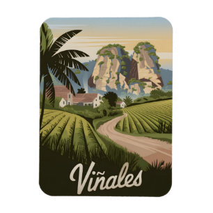 Viñales Cuba Vintag Magnet