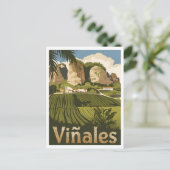 Viñales Cuba Vintag Postkarte (Stehend Vorderseite)