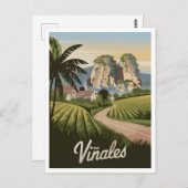 Viñales Cuba Vintag Postkarte (Vorne/Hinten)