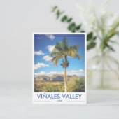 Viñales Valley Cuba Palm Tree Foto Postcard Postkarte (Stehend Vorderseite)