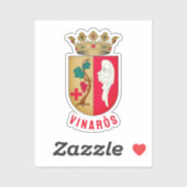 Vinaròs Wappen Aufkleber (Blatt)