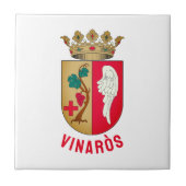 Vinaròs Wappen - Gemeinde Valenciana Fliese (Vorderseite)