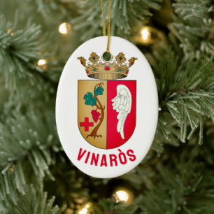 Vinaròs Wappen - Gemeinde Valenciana Keramik Ornament