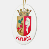 Vinaròs Wappen - Gemeinde Valenciana Keramik Ornament (Links)
