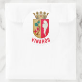 Vinaròs Wappen Runder Aufkleber (Tasche)