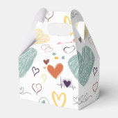 Vinatfarben Herzmuster Geschenkschachtel (Rückseite)