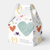 Vinatfarben Herzmuster Geschenkschachtel (Vorderseite)