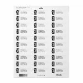 Vinatge Art Nouveau Swirl Shipping Labels (Vorne)