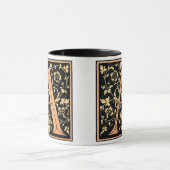 Vinatge Black & Gold Letter 'A' - Tasse (Zentrum)