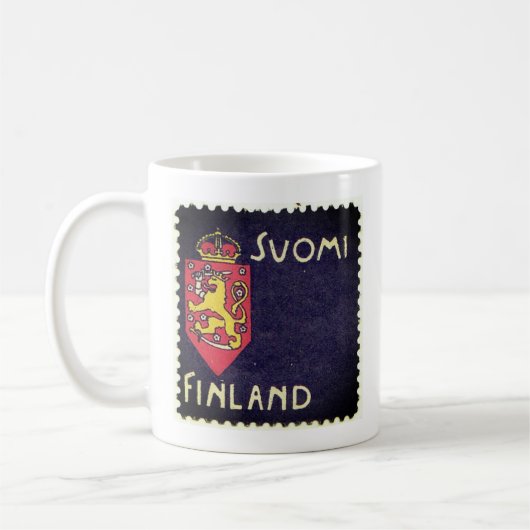 Vinatge Briefmarke - Finnland Kaffeetasse (Links)