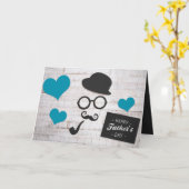 Vinatge Chalkboard! Vatertag Karte (Gelbe Blume)