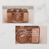 Vinatge Kamera-Visitenkarte-Fotografie Visitenkarte (Vorne/Hinten)
