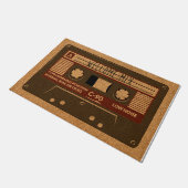 Vinatge Radio Doormat, Retro Mat Present Fußmatte (Schrägansicht)