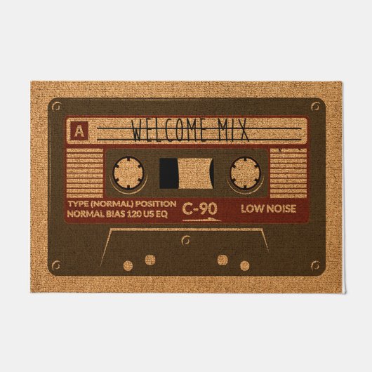 Vinatge Radio Doormat, Retro Mat Present Fußmatte (Vorderseite)