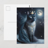 Vinatge Royal Cat Postkarte (Vorne/Hinten)