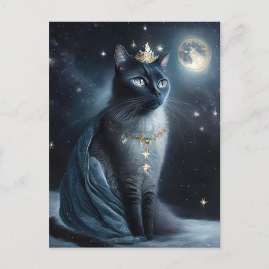 Vinatge Royal Cat Postkarte (Vorderseite)