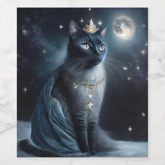 Vinatge Royal Cat Weinetikett (Einzelnes Label)