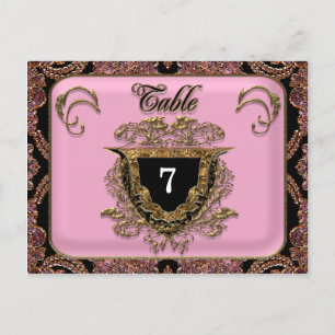 Vinault Viktorianisch Wedding Tischnummer Card