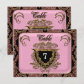 Vinault Viktorianisch Wedding Tischnummer Card (Vorne/Hinten)