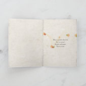 Vinca-Blume auf Bambuszaun Karte (Innenseite)