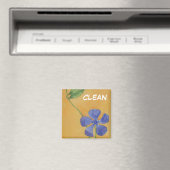 "Vinca" Dish Washer Status Floral Magnet (In Situ (Geschirrspüler))