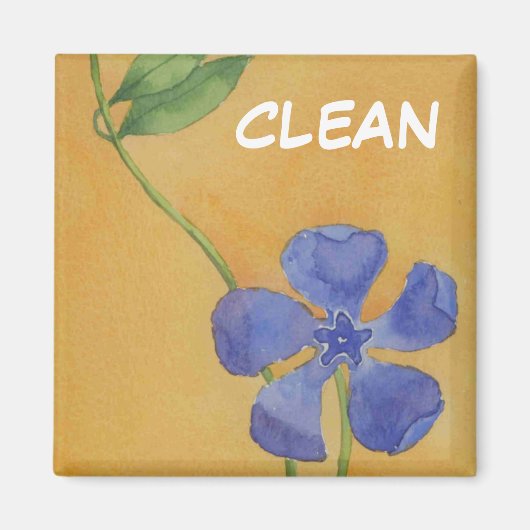 "Vinca" Dish Washer Status Floral Magnet (Vorne)