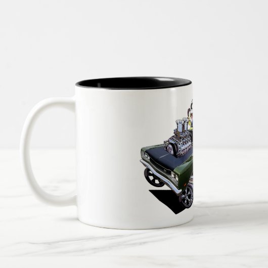 Vince Crain 1969 Geboren zu Buzz Zweifarbige Tasse (Links)