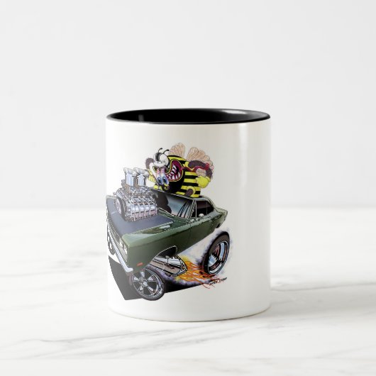 Vince Crain 1969 Geboren zu Buzz Zweifarbige Tasse (Mittel)