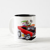 Vince Crain BIRD FINK 1969 roter Muskelwagen Zweifarbige Tasse (Vorderseite Links)