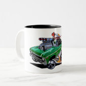 Vince Crain High Octane Art präsentiert "SUPER NOV Zweifarbige Tasse (Vorderseite Links)