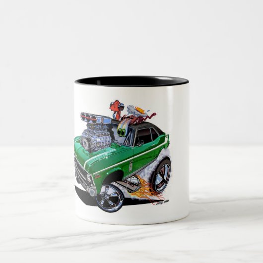 Vince Crain High Octane Art präsentiert "SUPER NOV Zweifarbige Tasse (Mittel)