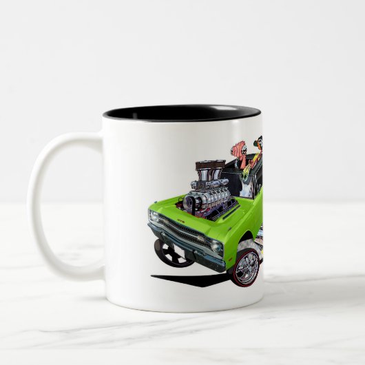 Vince Crains BULLSEYE Sublime 1969 Dart Zweifarbige Tasse (Links)