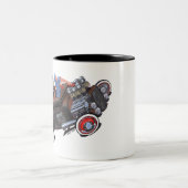 Vince Crains High Octane Art, 1930er Rusty Rat Rod Zweifarbige Tasse (Mittel)